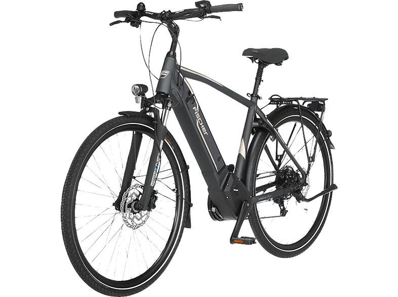 FISCHER VIATOR 5.0 Trekkingrad (Laufradgröße: 28 Zoll, Herren-Rad, 504 Wh, Schiefergrau matt) von FISCHER