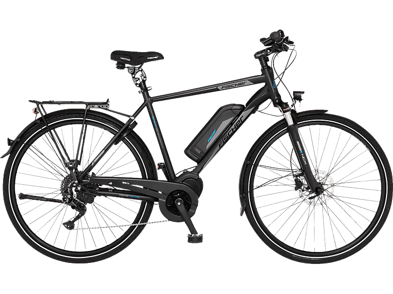 FISCHER VIATOR ETH 1861 Trekkingrad (Laufradgröße: 28 Zoll, Rahmenhöhe: 50 cm, Herren-Rad, 627 Wh, Schwarz matt) von FISCHER