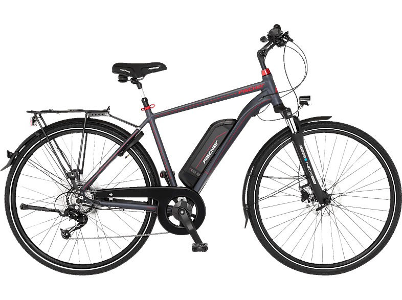 FISCHER Viator 1.0 Trekkingrad (Laufradgröße: 28 Zoll, Rahmenhöhe: 50 cm, Herren-Rad, 418 Wh, Dunkel anthrazit matt) von FISCHER