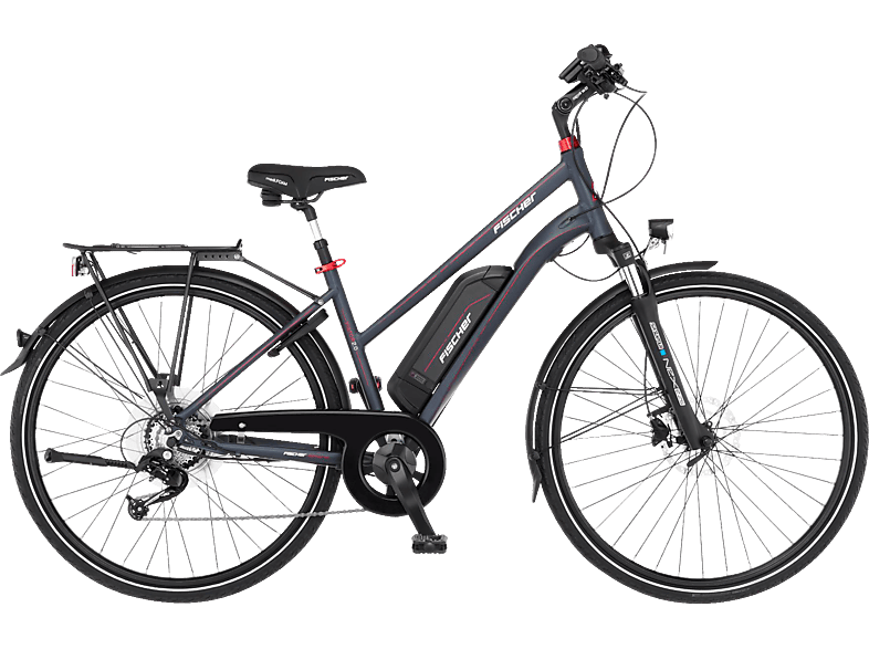 FISCHER Viator 2.0 Trekkingrad (Laufradgröße: 28 Zoll, Rahmenhöhe: 44 cm, Damen-Rad, 557 Wh, Dunkel anthrazit matt) von FISCHER