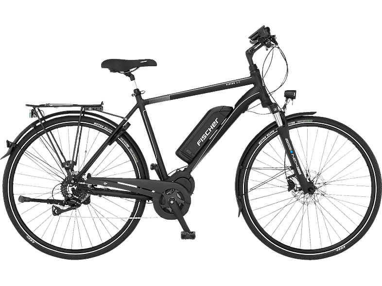 FISCHER Viator 3.0 Trekkingrad (Laufradgröße: 28 Zoll, Rahmenhöhe: 55 cm, Herren-Rad, 557 Wh, Schwarz matt) von FISCHER