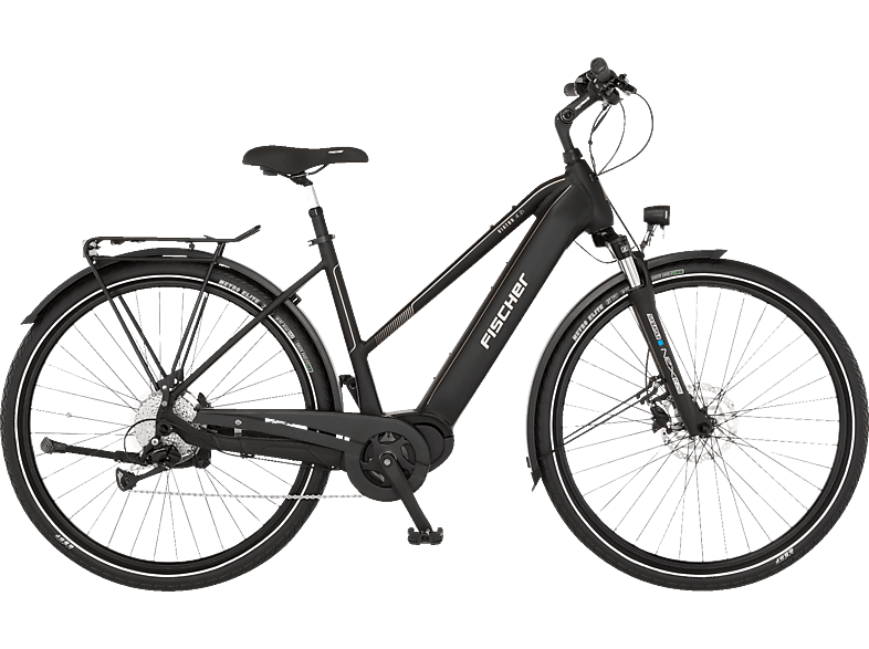 FISCHER Viator 4.2I Trekkingrad (Laufradgröße: 28 Zoll, Rahmenhöhe: 50 cm, Damen-Rad, 522 Wh, Schwarz matt) von FISCHER