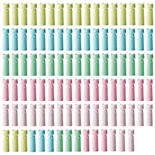 FISHSHOP Bleistiftkappen 100 PCS Kunststoff Bleistift Top Hülsen Abdeckung Extender Kunststoff Protector Schulbedarf (Style 2) von FISHSHOP