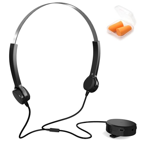 Freiohr-Knochenleitungs-Kopfhörer - Kabelgebundene Ohrhörer als Hörgerät - 10 Stunden Akkulaufzeit - Anschluss an Handy, Computer oder MP3-Player möglich - Ideal für ältere Menschen oder Schwerhörige Freiohr-Knochenleitungs-Kopfhörer - Kabelgebundene Ohrhörer als Hörgerät - 10 Stunden Akkulaufzeit - Anschluss an Handy, Computer oder MP3-Player möglich - Ideal für ältere Menschen oder Schwerhörige von Fishtec