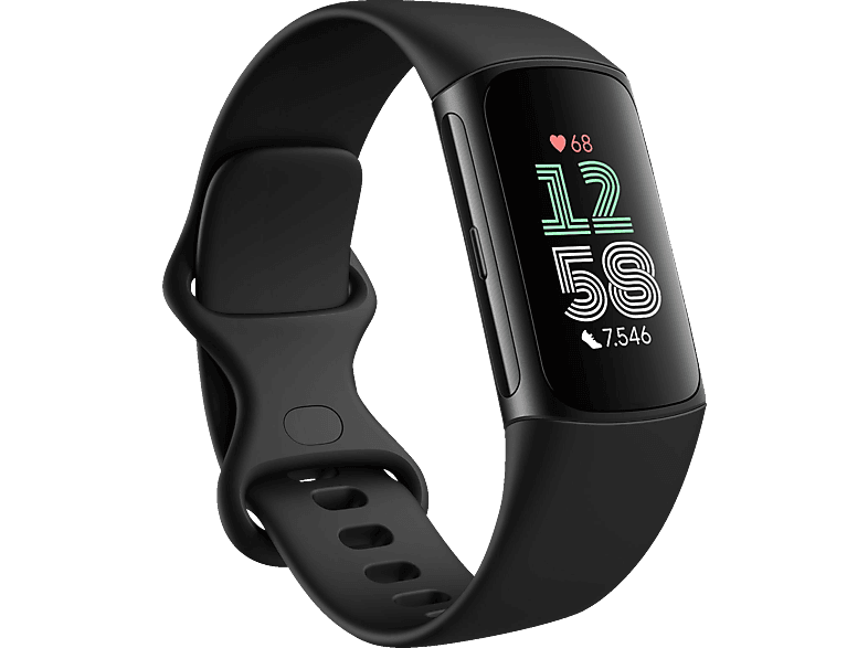 FITBIT Charge 6, Fitness Tracker, S, L, Obsidian von FITBIT