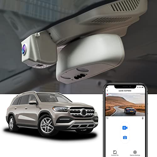 Dashcam für Mercedes-Benz GLE 2020 2021 2022, GLE 350 450 580 4MATIC Sport Utility 4D (V167)(Modell B), Fitcamx 4K-Autorecorder WiFi, OEM-Zubehör, UHD-Video-G-Sensor, 64-GB-Karte von FITCAMX