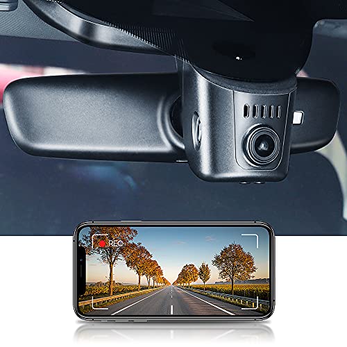 FITCAMX Auto-Dashcam Passend für Audi A1 A3 A4 A5 A6 A7 A8 Q2 Q3 Q5 Q7 Q8 TT R8 e-tron Sportback GT 2019 2020 2021 2022 2023 Alle Serien (Modell A), OEM 4K Autokamera WiFi, Nachtsicht, mit 64-GB-Karte von FITCAMX