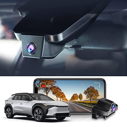 FITCAMX Dashcam Auto Vorne Hinten Passend für Toyota bZ4X 2022-2024, OEM 4K 2160P+1080P Dashcam WiFi, Nachtsicht, Loop-Aufnahme, G-Sensor, WDR Nachtsicht, Loop-Aufnahm, Toyota Zubehör, 128 GB Karte von FITCAMX