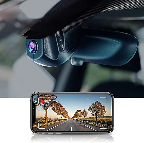 Fitcamx Dash Cam Passend für BMW 1 2 3 4 5 6 7er X1 X2 X3 X4 X5 X6, F Chassis, 4K WiFi Dashcam mit Akku, OEM BMW Zubehör, 2160P UHD Video, G-Sensor, WDR, mit 64GB Karte (Model C, 4K Front Only) von FITCAMX