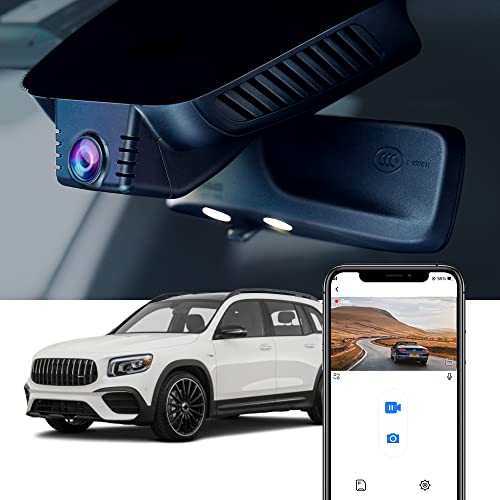 Fitcamx Dashcam 4K Geeignet für Mercedes-Benz GLB 250/AMG GLB 35/EQA/EQB 2021 2022 2023 X247 (Model 5828), OEM Auto Kamera UHD 2160P WiFi, Loop-Aufnahm, G-Sensor, Nahsicht, Plug & Play, 64GB-Karte von FITCAMX