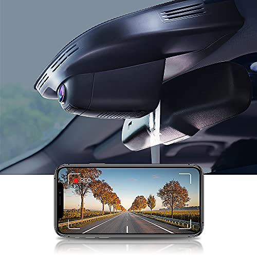 Fitcamx Dashcam 4K Kompatibel mit Alfa Romeo Giulia & Stelvio Sprint 2017-2024, OEM Autokamera 2160P UHD Video WiFi, Parkmonitor, G-Sensor, Loop-Aufnahm, Nachtsicht, WDR Car Camera, mit 64 GB Karte von FITCAMX