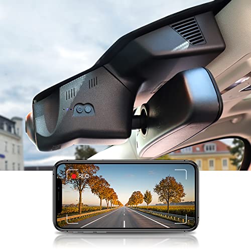 Fitcamx Dashcam 4K Passend für Jaguar E-Pace 2018-2024 P300 P250 (Modell 6137/X540), OEM Factory Style Autokamera 2160P Video WiFi, Loop-Aufnahm, G-Sensor, WDR Dasch-cam Auto, Plug & Play, 64GB Karte von FITCAMX