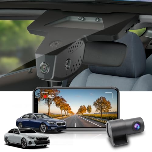 Fitcamx Dashcam Auto Vorne Hinten 2160P+1080P Geeignet für 2024 BMW 5 Series 530i 540i i5 M60 xDrive eDrive40 (G60), OEM Dashcam 4K Video WiFi, Loop-Aufnahme, G-Sensor, WDR, Plug & Play, 128GB Karte von FITCAMX