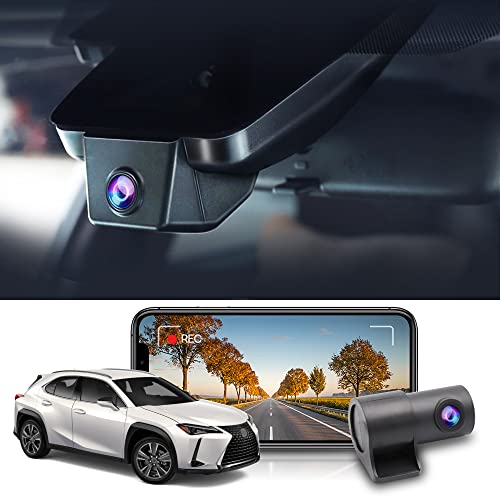 Fitcamx Dashcam Auto Vorne Hinten Passend für Lexus UX 200 250h F Sport Utility 4D Luxury 2016–2024 (Modell B), OEM Dashcam 4K 2160P+1080P Video WiFi, Parkmonitor, G-Sensor, WDR Dash cam, 128GB Karte von FITCAMX