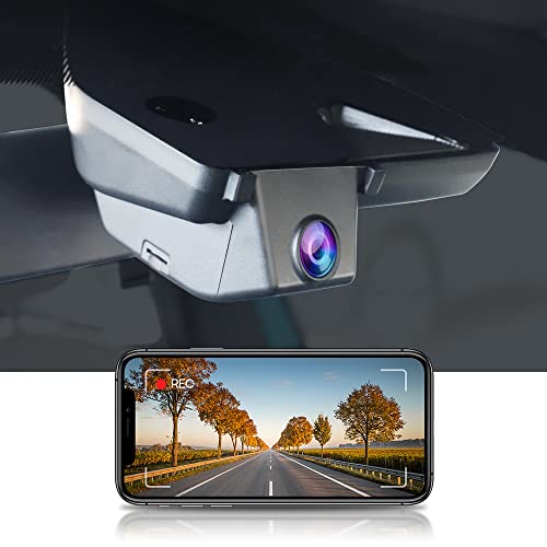 Fitcamx Dashcam Kompatibel mit VW ID.3 2020-2024 & Seat Cupra Born, Autokamera WiFi UHD 2160P, Nachtsicht, OEM Volkswagen Zubehör, G-Sensor, Loop-Aufnahm, WDR Dashcam 4K, Plug & Play, 64 GB Karte von FITCAMX