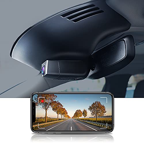 Fitcamx Dashcam Kompatibel mit Volvo XC40 and XC40 Recharge P8 (Model B), 4K Auto Kamera WiFi, UHD 2160P Video, Nachtsicht, G-Sensor, Loop-Aufnahm, WDR Dash Cam, OEM Volvo Zubehör, 64 GB Karte von FITCAMX