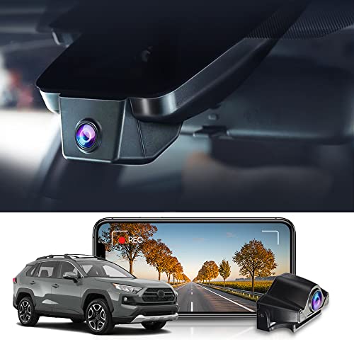 Fitcamx Dashcam Vorne Hinten 4K Passend für Toyota RAV4 2021 2020 5.Generation(XA50) LE Limited Premium XLE TRD Hybrid Prime XSE SE, OEM Dual Dashcam 2160P+1080P Video WiFi, G-Sensor, 128 GB Karte von FITCAMX