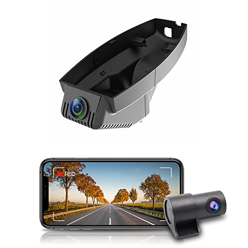 Fitcamx Dashcam Vorne Hinten Kompatibel mit BMW 1 3 5 7 X1 X3 X5 X5 M X6 M3 E Chassis (HD2-6003), E88/E92/E93/E60/61/E65/66/E84/E83/E70/E72/E93, OEM 2160P+1080P Dashcam 4K WiFi, G-Sensor, 128 GB Karte von FITCAMX
