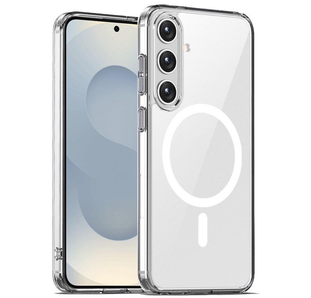FITSU Handyhülle Case Durchsichtig für Samsung Galaxy S25 Hülle MagSafe kompatibel 6,2 Zoll, Transparente Hülle für Samsung Galaxy S25 Schutzhülle Hybrid Cover FITSU Handyhülle Case Durchsichtig für Samsung Galaxy S25 Hülle MagSafe kompatibel 6,2 Zoll, Transparente Hülle für Samsung Galaxy S25 Schutzhülle Hybrid Cover von FITSU