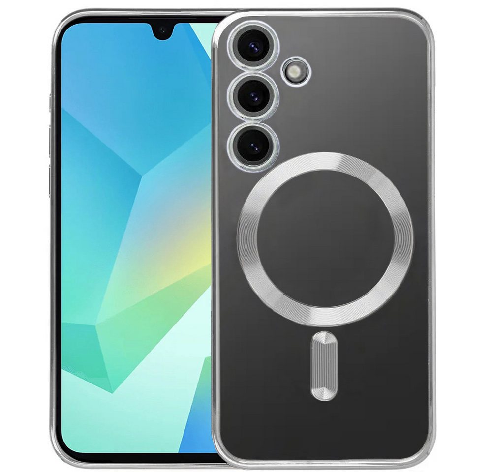 FITSU Handyhülle Case für Samsung Galaxy A16 Hülle MagSafe kompatibel Kameraschutz 6,7 Zoll, Durchsichtige Hülle für Galaxy A16 Schutzhülle mit farbigen Rahmen von FITSU
