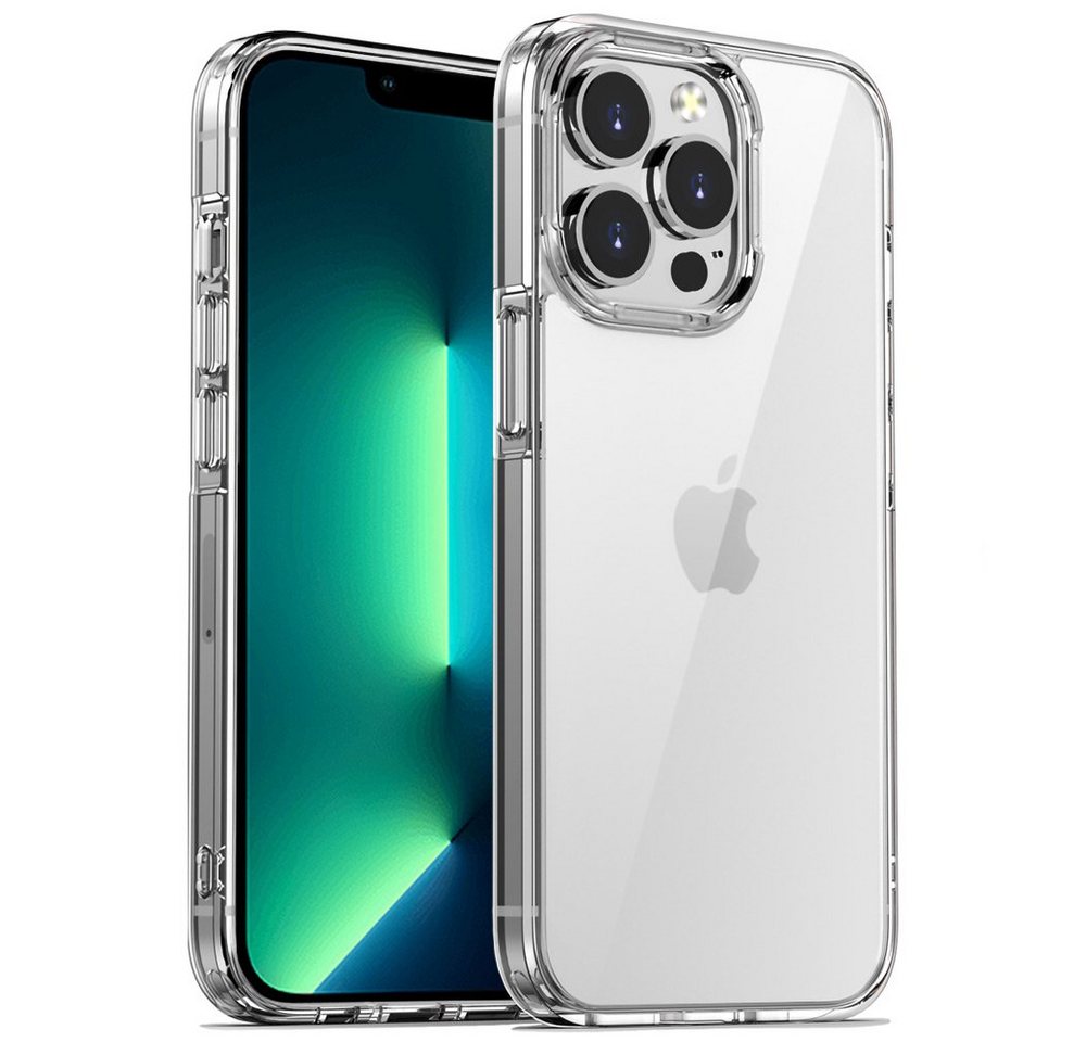 FITSU Handyhülle Handyhülle für Apple iPhone 13 Pro Transparent, Ultraklare Handyhülle transparentes Slim Case mit Eckenschutz von FITSU