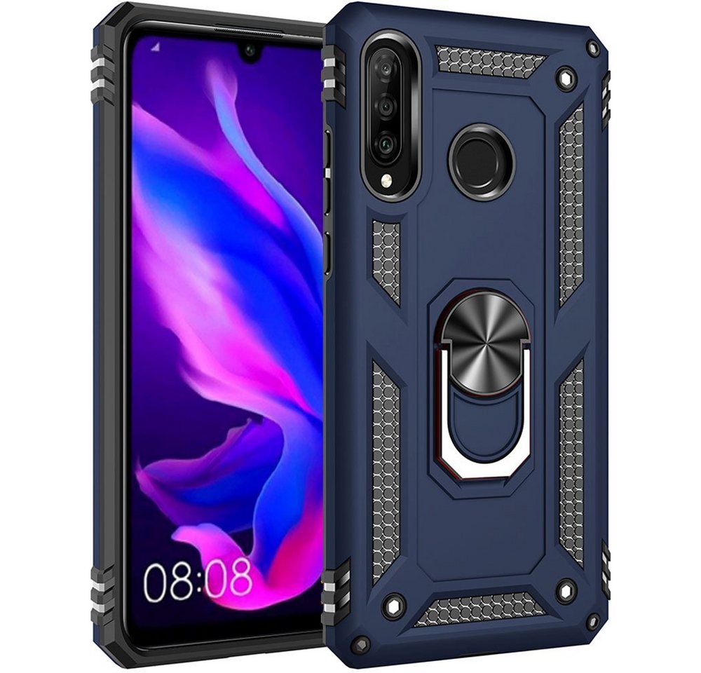 FITSU Handyhülle Handyhülle für Huawei P30 Lite Hülle Outdoor Case 6,15 Zoll, Robuste Handyhülle stabile Schutzhülle Cover Case mit Kamera Slider von FITSU