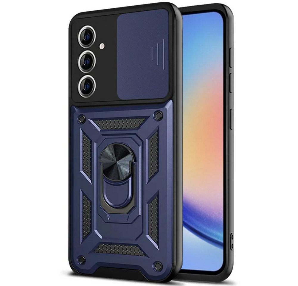 FITSU Handyhülle Handyhülle für Samsung Galaxy A14 Hülle Outdoor Case 6,6 Zoll, Robuste Handyhülle stabile Schutzhülle Cover Case mit Kamera Slider von FITSU