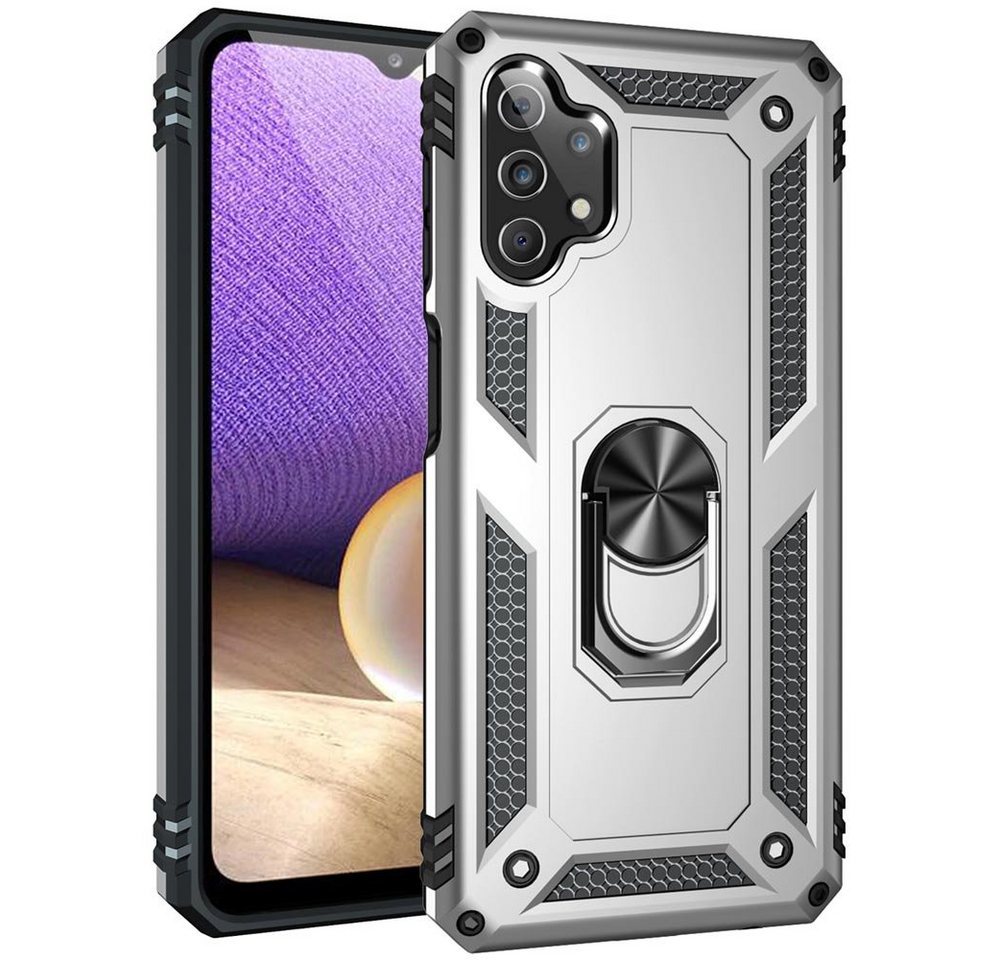 FITSU Handyhülle Handyhülle für Samsung Galaxy A32 Hülle Outdoor Case 6,5 Zoll, Robuste Handyhülle stabile Schutzhülle Cover Case mit Kamera Slider von FITSU
