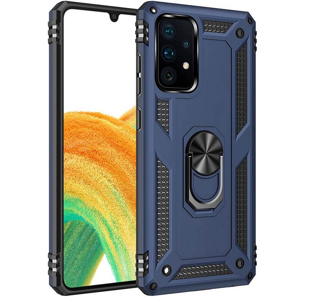 FITSU Handyhülle Handyhülle für Samsung Galaxy A33 Hülle Outdoor Case 6,4 Zoll, Robuste Handyhülle stabile Schutzhülle Cover Case mit Kamera Slider von FITSU