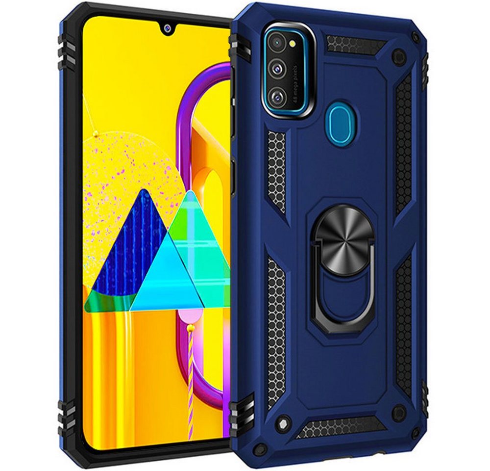 FITSU Handyhülle Handyhülle für Samsung Galaxy M30s Hülle Outdoor Case 6,4 Zoll, Robuste Handyhülle stabile Schutzhülle Cover Case mit Kamera Slider von FITSU