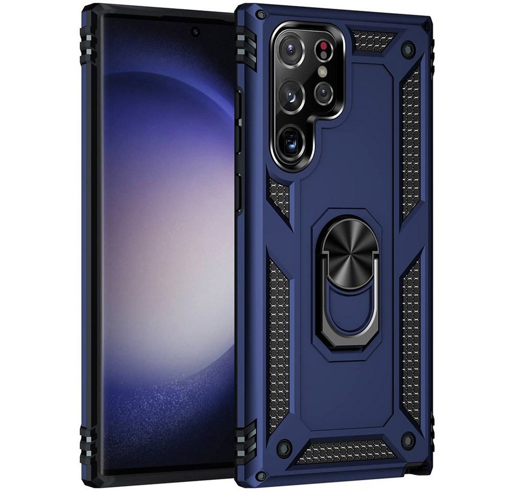 FITSU Handyhülle Handyhülle für Samsung Galaxy S23 Ultra Hülle Outdoor Case 6,8 Zoll, Robuste Handyhülle stabile Schutzhülle Cover Case mit Kamera Slider von FITSU