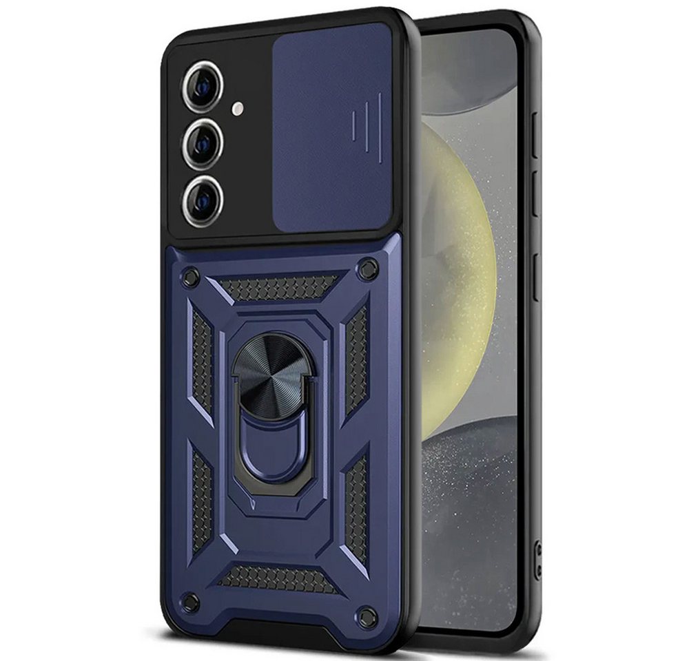 FITSU Handyhülle Handyhülle für Samsung Galaxy S24 Hülle Outdoor Case 6,2 Zoll, Robuste Handyhülle stabile Schutzhülle Cover Case mit Kamera Slider von FITSU