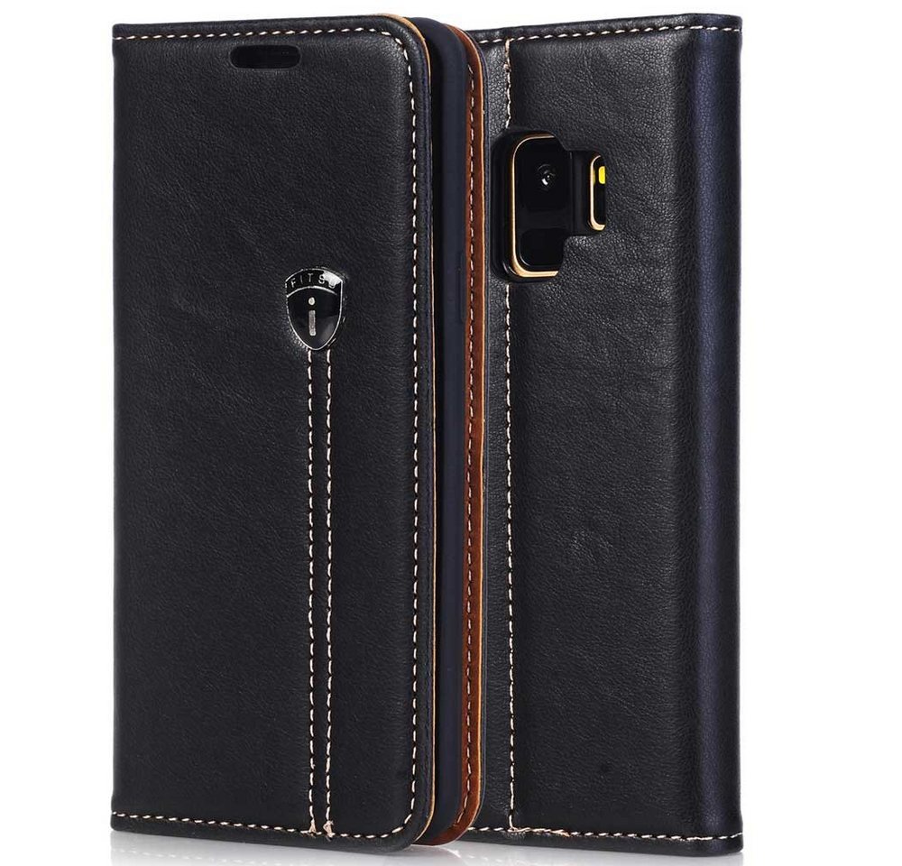 FITSU Handyhülle Handyhülle für Samsung Galaxy S9 Hülle, Handytasche 5,8 Zoll, Flipcase für Samsung S9 Schutzhülle, Handy Tasche mit Kartenfach von FITSU