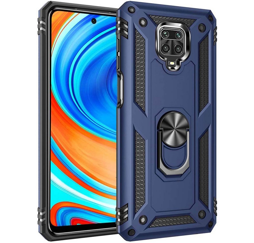 FITSU Handyhülle Handyhülle für Xiaomi Note 9 Pro Hülle Outdoor Case 6,67 Zoll, Robuste Handyhülle stabile Schutzhülle Cover Case mit Kamera Slider von FITSU