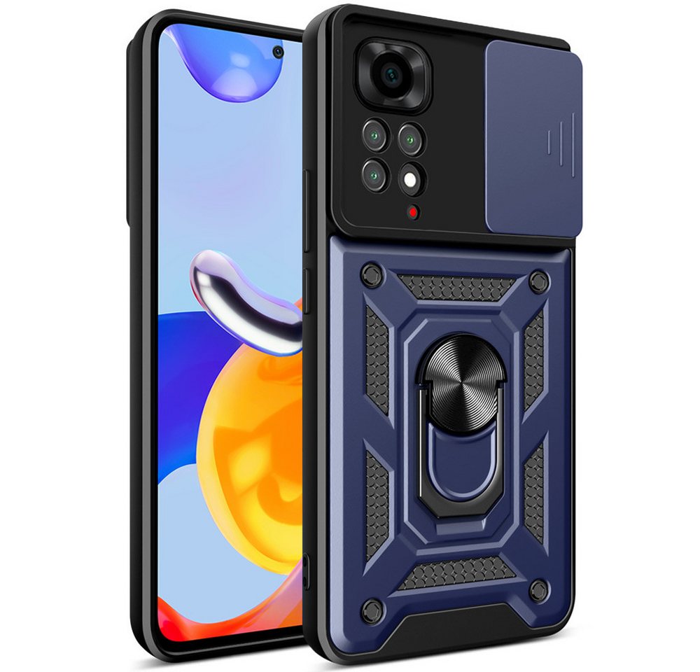 FITSU Handyhülle Handyhülle für Xiaomi Redmi Note 11 Pro Hülle Outdoor Case 6,67 Zoll, Robuste Handyhülle stabile Schutzhülle Cover Case mit Kamera Slider von FITSU