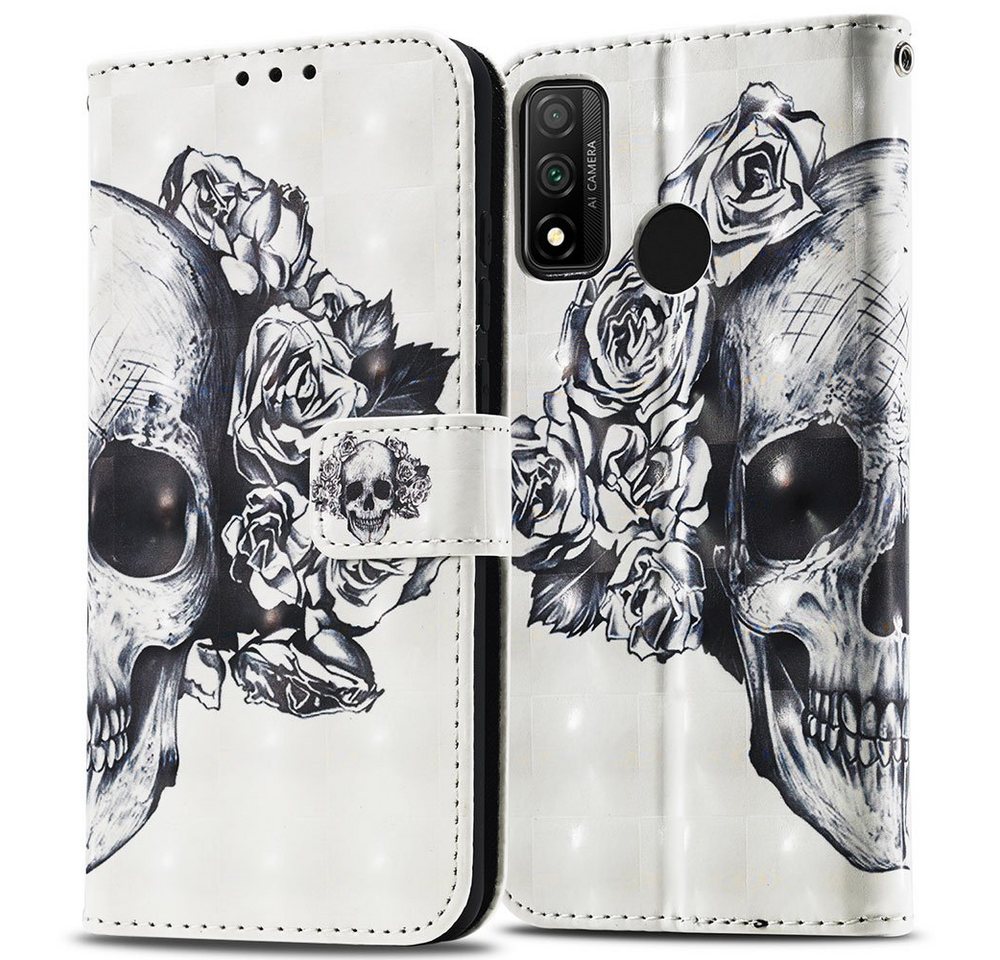 FITSU Handyhülle Handytasche für Huawei P Smart 2020 Hülle Totenkopf Motiv 6,21 Zoll, Case für Huawei P Smart 2020 Handyhülle, Handytasche mit Kartenfach FITSU Handyhülle Handytasche für Huawei P Smart 2020 Hülle Totenkopf Motiv 6,21 Zoll, Case für Huawei P Smart 2020 Handyhülle, Handytasche mit Kartenfach von FITSU