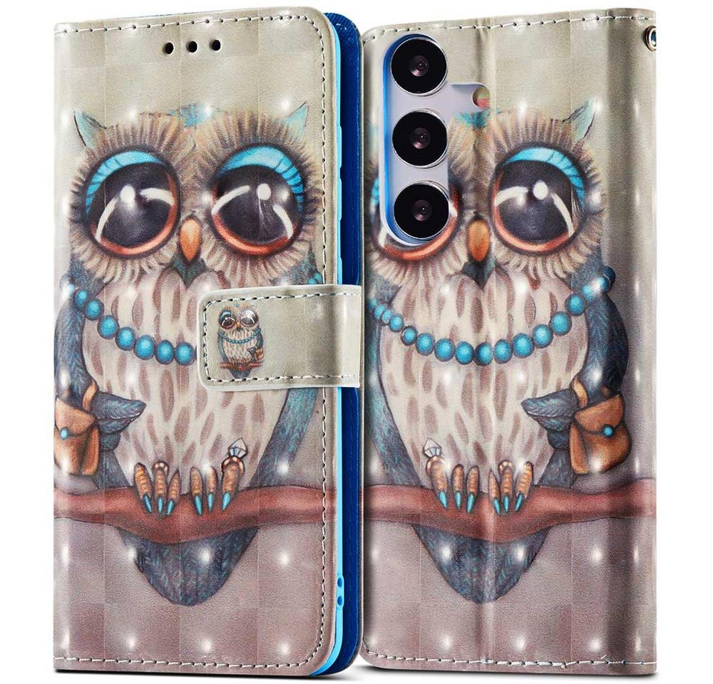 FITSU Handyhülle Handytasche für Samsung Galaxy A14 Hülle Eulen Motiv 6,6 Zoll, Flipcase für Samsung A14 Handyhülle, Handytasche mit Kartenfach FITSU Handyhülle Handytasche für Samsung Galaxy A14 Hülle Eulen Motiv 6,6 Zoll, Flipcase für Samsung A14 Handyhülle, Handytasche mit Kartenfach von FITSU