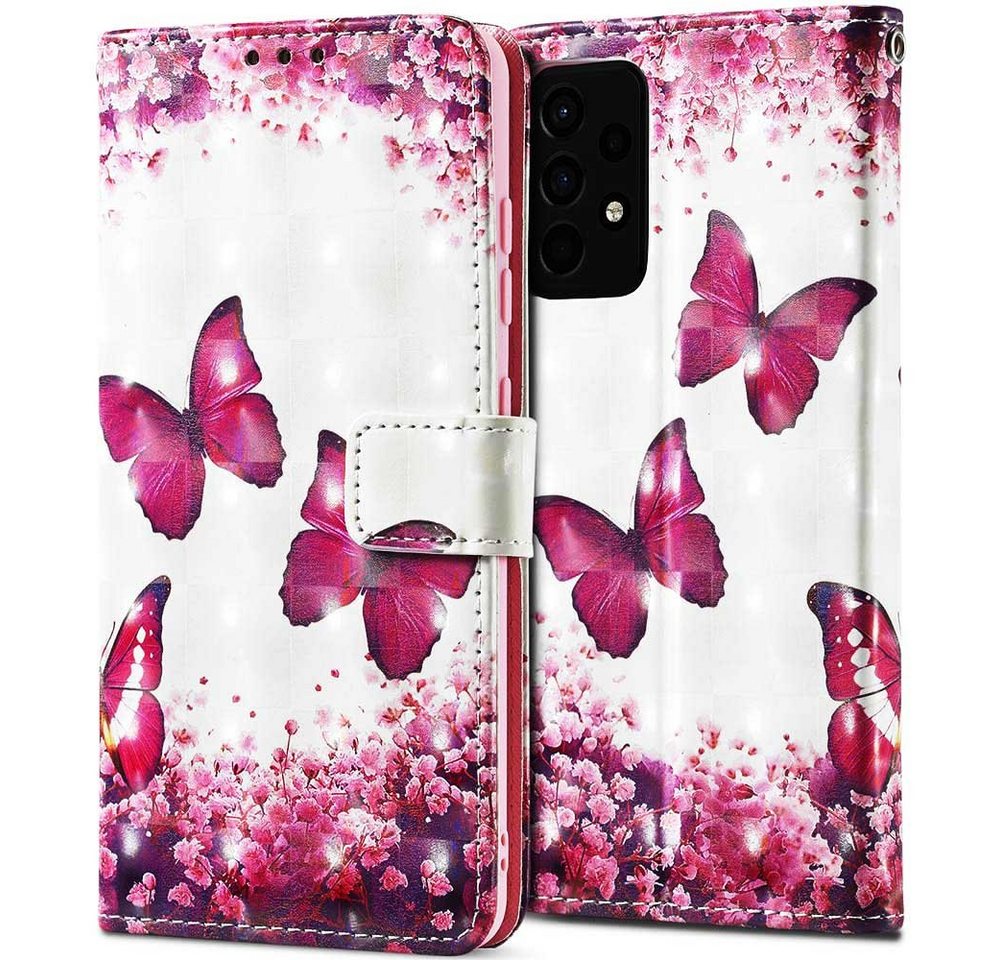 FITSU Handyhülle Handytasche für Samsung Galaxy A33 Hülle Schmetterling Motiv 6,4 Zoll, Flipcase für Samsung A33 Handyhülle, Handytasche mit Kartenfach FITSU Handyhülle Handytasche für Samsung Galaxy A33 Hülle Schmetterling Motiv 6,4 Zoll, Flipcase für Samsung A33 Handyhülle, Handytasche mit Kartenfach von FITSU
