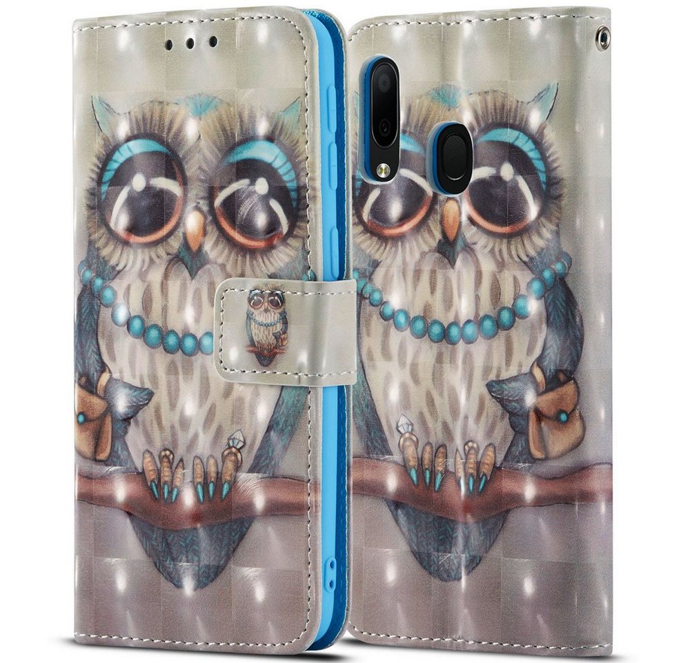 FITSU Handyhülle Handytasche für Samsung Galaxy A40 Hülle Eulen Motiv 5,9 Zoll, Flipcase für Samsung A40 Handyhülle, Handytasche mit Kartenfach FITSU Handyhülle Handytasche für Samsung Galaxy A40 Hülle Eulen Motiv 5,9 Zoll, Flipcase für Samsung A40 Handyhülle, Handytasche mit Kartenfach von FITSU