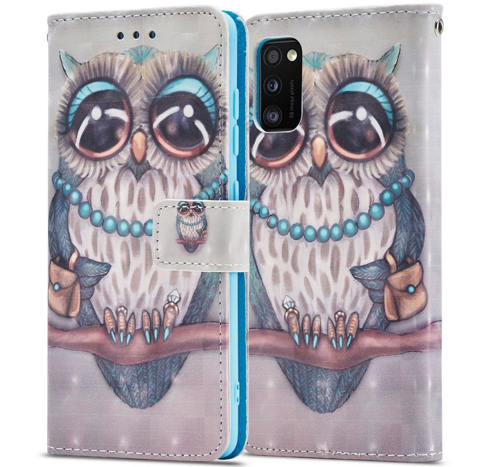 FITSU Handyhülle Handytasche für Samsung Galaxy A41 Hülle Eulen Motiv 6,1 Zoll, Flipcase für Samsung A41 Handyhülle, Handytasche mit Kartenfach FITSU Handyhülle Handytasche für Samsung Galaxy A41 Hülle Eulen Motiv 6,1 Zoll, Flipcase für Samsung A41 Handyhülle, Handytasche mit Kartenfach von FITSU