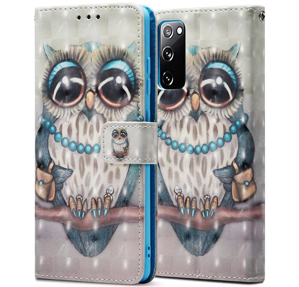 FITSU Handyhülle Handytasche für Samsung Galaxy S20 FE Hülle Eulen Motiv 6,5 Zoll, Flipcase für Samsung S20 FE Handyhülle, Handytasche mit Kartenfach FITSU Handyhülle Handytasche für Samsung Galaxy S20 FE Hülle Eulen Motiv 6,5 Zoll, Flipcase für Samsung S20 FE Handyhülle, Handytasche mit Kartenfach von FITSU