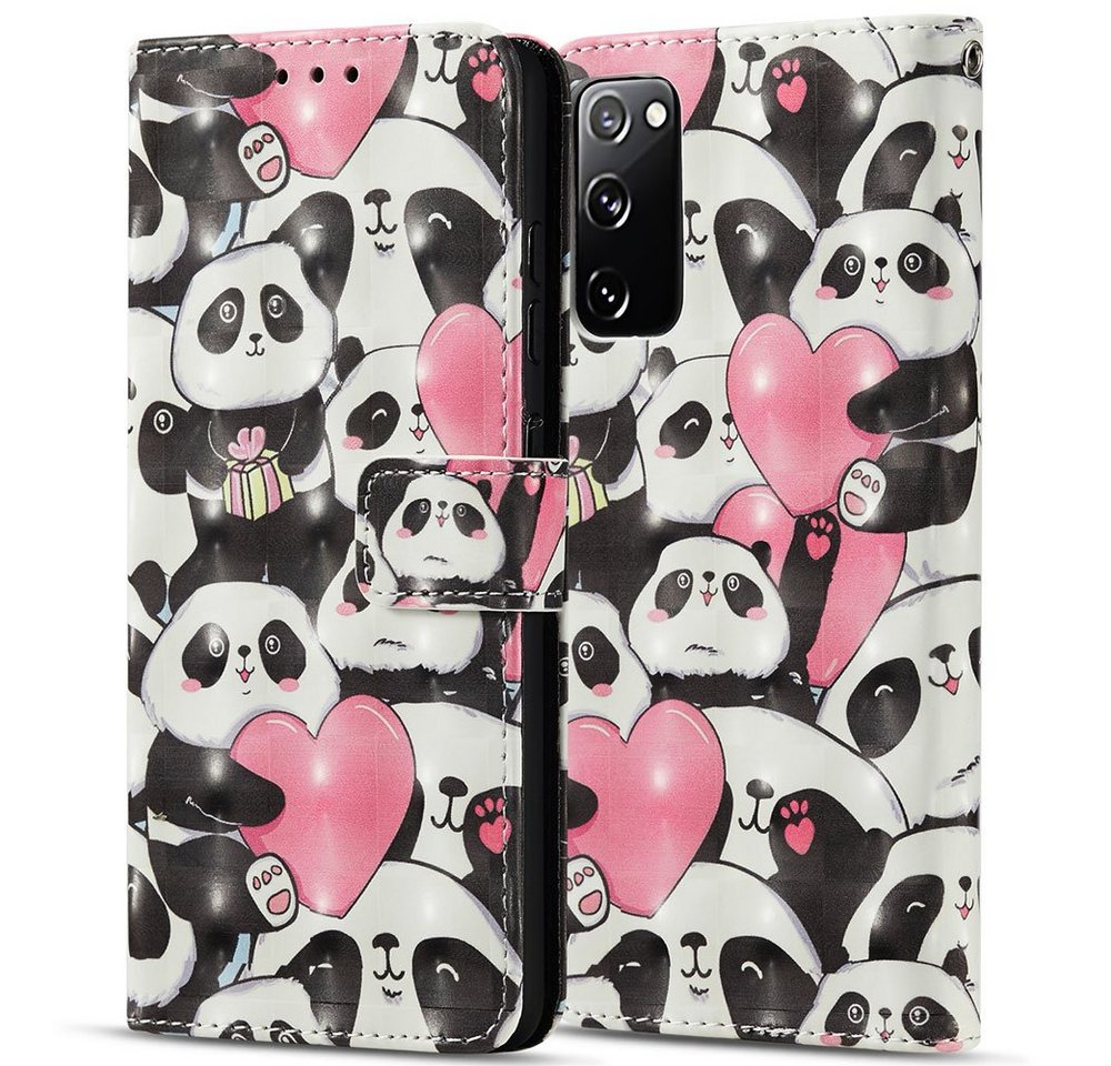 FITSU Handyhülle Handytasche für Samsung Galaxy S20 FE Hülle Panda Motiv 6,5 Zoll, Flipcase für Samsung S20 FE Handyhülle, Handytasche mit Kartenfach FITSU Handyhülle Handytasche für Samsung Galaxy S20 FE Hülle Panda Motiv 6,5 Zoll, Flipcase für Samsung S20 FE Handyhülle, Handytasche mit Kartenfach von FITSU