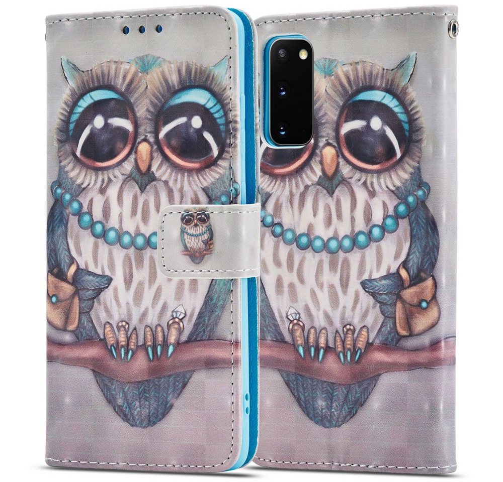 FITSU Handyhülle Handytasche für Samsung Galaxy S20 Hülle Eulen Motiv 6,2 Zoll, Flipcase für Samsung S20 Handyhülle, Handytasche mit Kartenfach FITSU Handyhülle Handytasche für Samsung Galaxy S20 Hülle Eulen Motiv 6,2 Zoll, Flipcase für Samsung S20 Handyhülle, Handytasche mit Kartenfach von FITSU