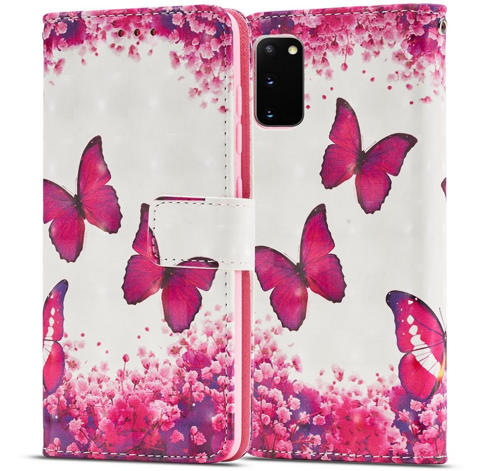 FITSU Handyhülle Handytasche für Samsung Galaxy S20 Hülle Schmetterling Motiv 6,2 Zoll, Flipcase für Samsung S20 Handyhülle, Handytasche mit Kartenfach FITSU Handyhülle Handytasche für Samsung Galaxy S20 Hülle Schmetterling Motiv 6,2 Zoll, Flipcase für Samsung S20 Handyhülle, Handytasche mit Kartenfach von FITSU