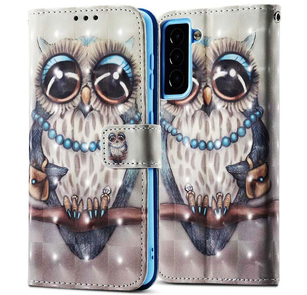 FITSU Handyhülle Handytasche für Samsung Galaxy S21 FE Hülle Eulen Motiv 6,4 Zoll, Flipcase für Samsung S21 FE Handyhülle, Handytasche mit Kartenfach FITSU Handyhülle Handytasche für Samsung Galaxy S21 FE Hülle Eulen Motiv 6,4 Zoll, Flipcase für Samsung S21 FE Handyhülle, Handytasche mit Kartenfach von FITSU