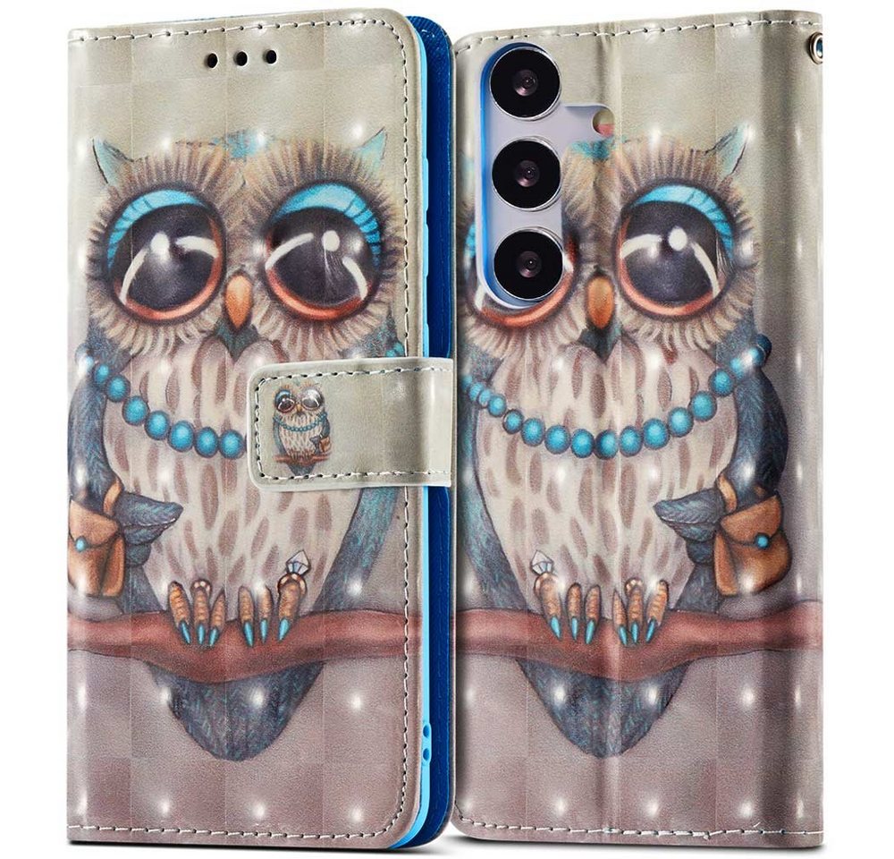 FITSU Handyhülle Handytasche für Samsung Galaxy S23 FE Eulen Motiv 6,4 Zoll, Flipcase für Samsung S23 FE Handyhülle, Handytasche mit Kartenfach FITSU Handyhülle Handytasche für Samsung Galaxy S23 FE Eulen Motiv 6,4 Zoll, Flipcase für Samsung S23 FE Handyhülle, Handytasche mit Kartenfach von FITSU