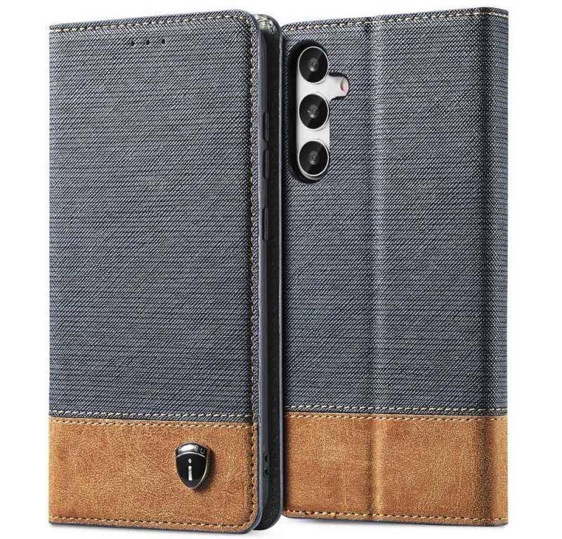 FITSU Handyhülle Handytasche für Samsung Galaxy S23 FE Hülle 6,4 Zoll, Handyhülle für Samsung S23 FE Schutzhülle, Flip Case mit Kartenfach von FITSU