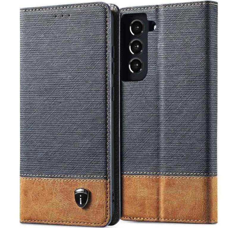 FITSU Handyhülle Handytasche für Samsung Galaxy S24 FE Hülle Flipcase 6,7 Zoll, Flipcase für Samsung S24 FE Handyhülle, Handytasche mit Kartenfach von FITSU