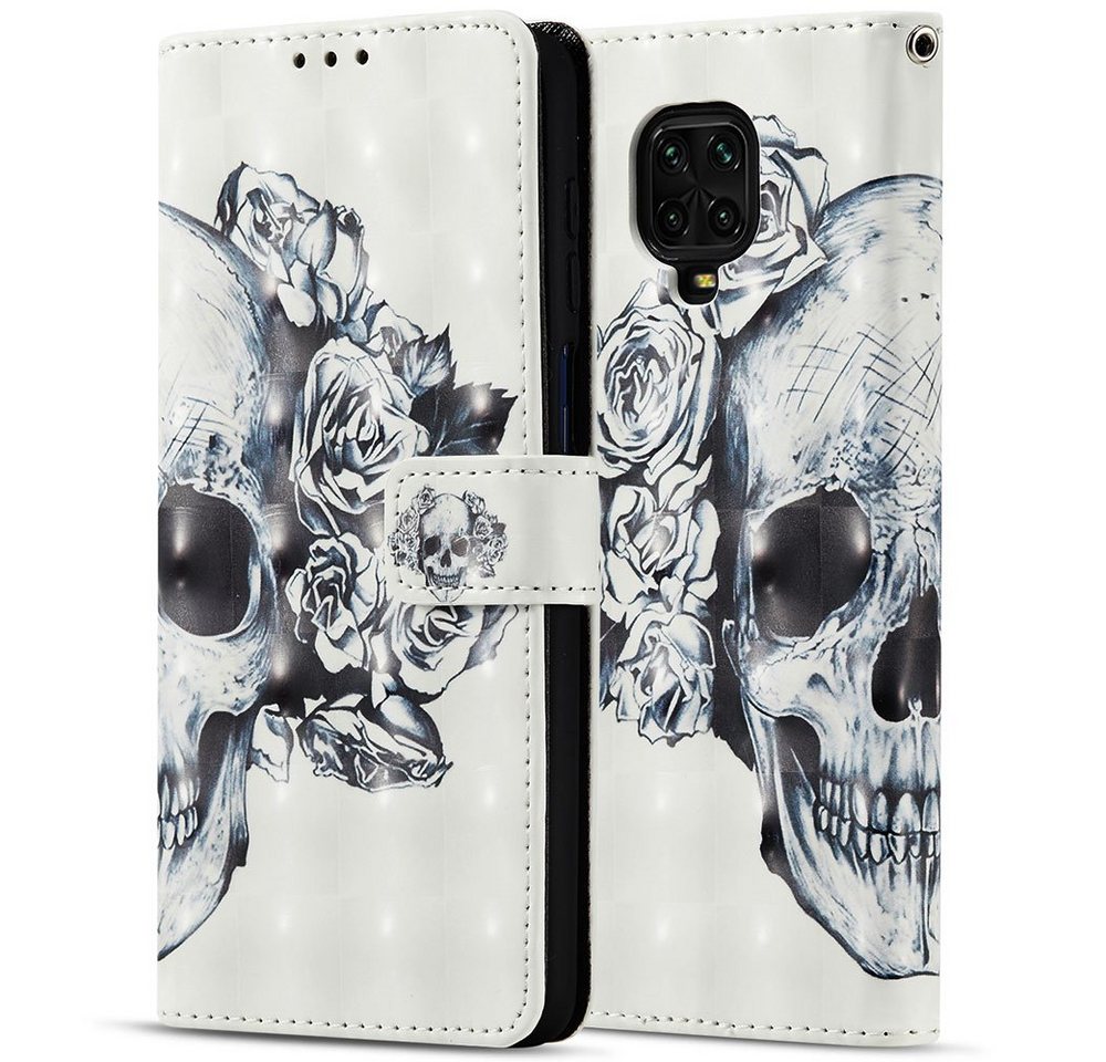 FITSU Handyhülle Handytasche für Xiaomi Redmi Note 9 Pro Totenkopf Motiv 6,67 Zoll, Case für Xiaomi Redmi Note 9 Pro Hülle, Handytasche mit Kartenfach FITSU Handyhülle Handytasche für Xiaomi Redmi Note 9 Pro Totenkopf Motiv 6,67 Zoll, Case für Xiaomi Redmi Note 9 Pro Hülle, Handytasche mit Kartenfach von FITSU