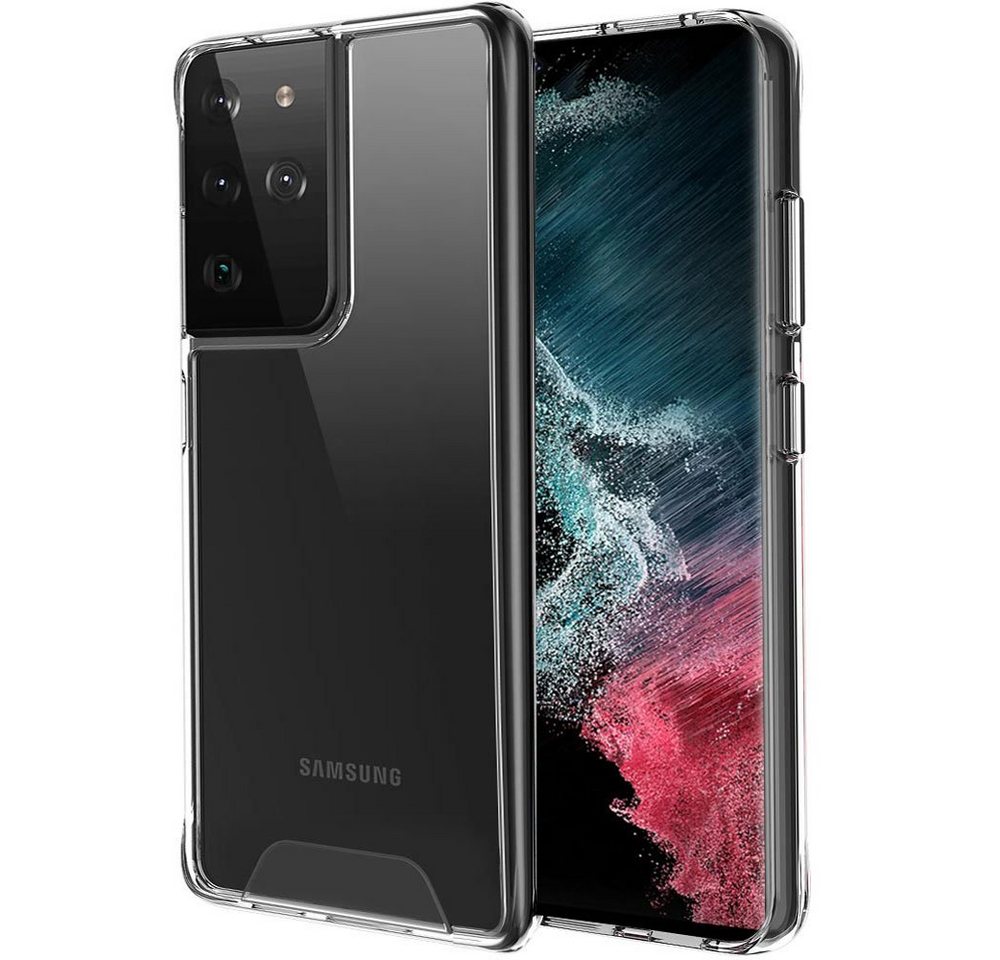 FITSU Handyhülle Hülle für Samsung Galaxy S22 Ultra Transparent, Ultraklare Handyhülle transparentes Slim Case mit Eckenschutz von FITSU